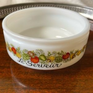 Vintage ca 1979’s Gemco le Serveur milk glass soup cereal bowl ramekin vegetable